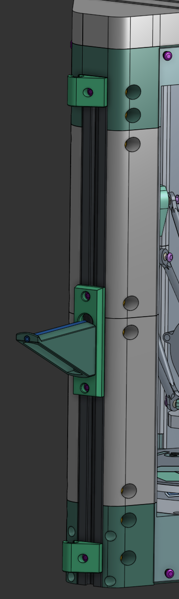 Spool holder installation